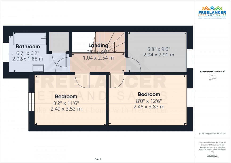 Floorplan for Rogerstone, Newport