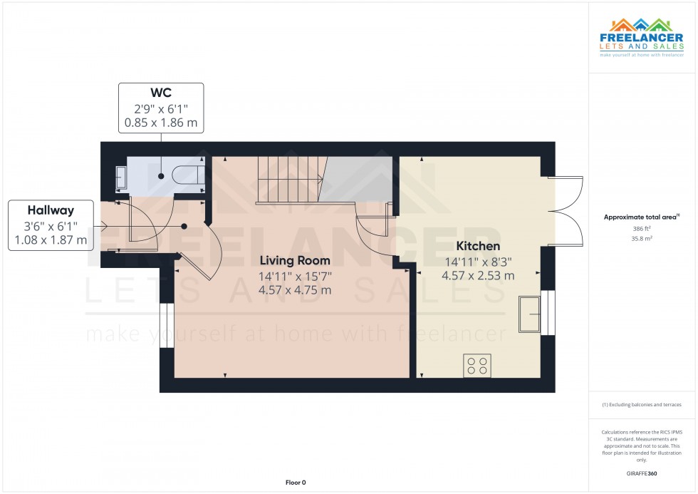 Floorplan for Rogerstone, Newport