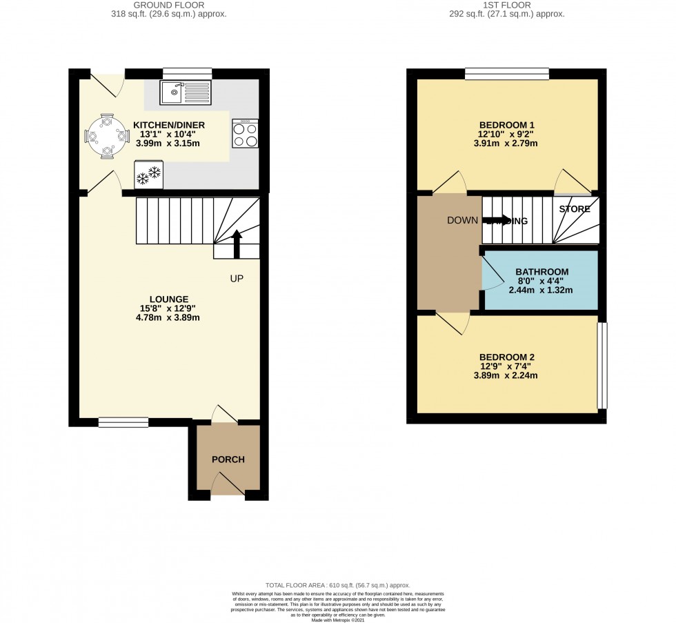 Floorplan for Honeysuckle Close, Rogerstone, Newport, Gwent