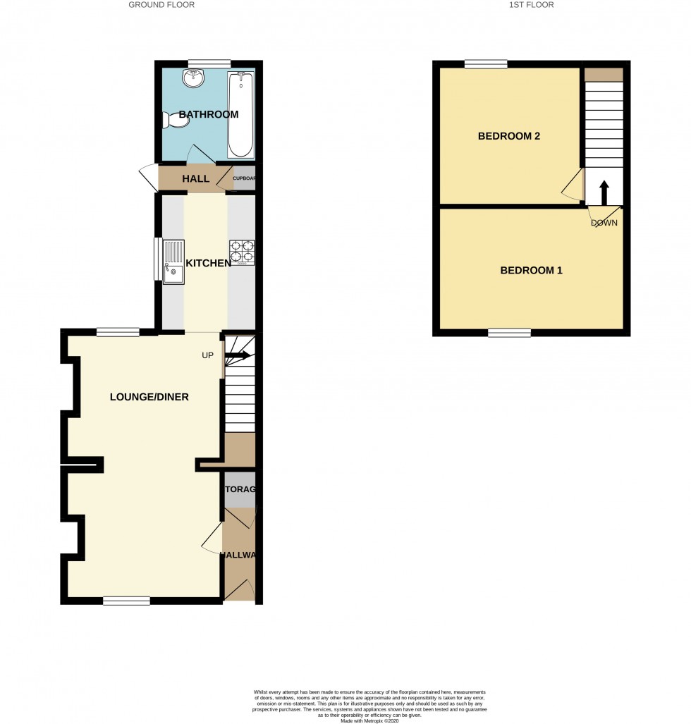 Floorplan for Merriots Place, Maindee, Newport