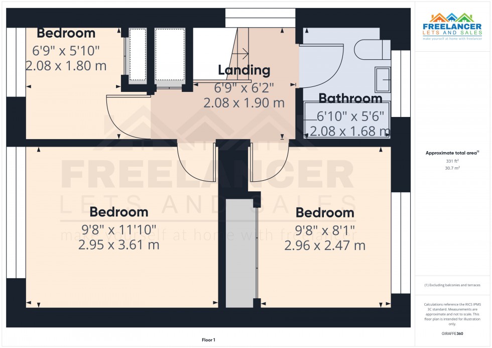Floorplan for Bassaleg, Newport