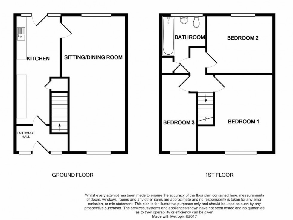 Floorplan for Monnow Way, Bettws, Newport