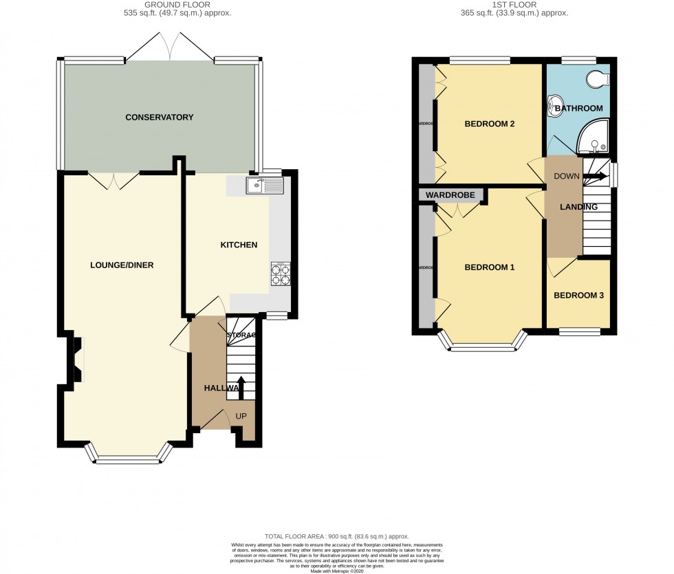 Floorplan for Dorset Crescent, Newport