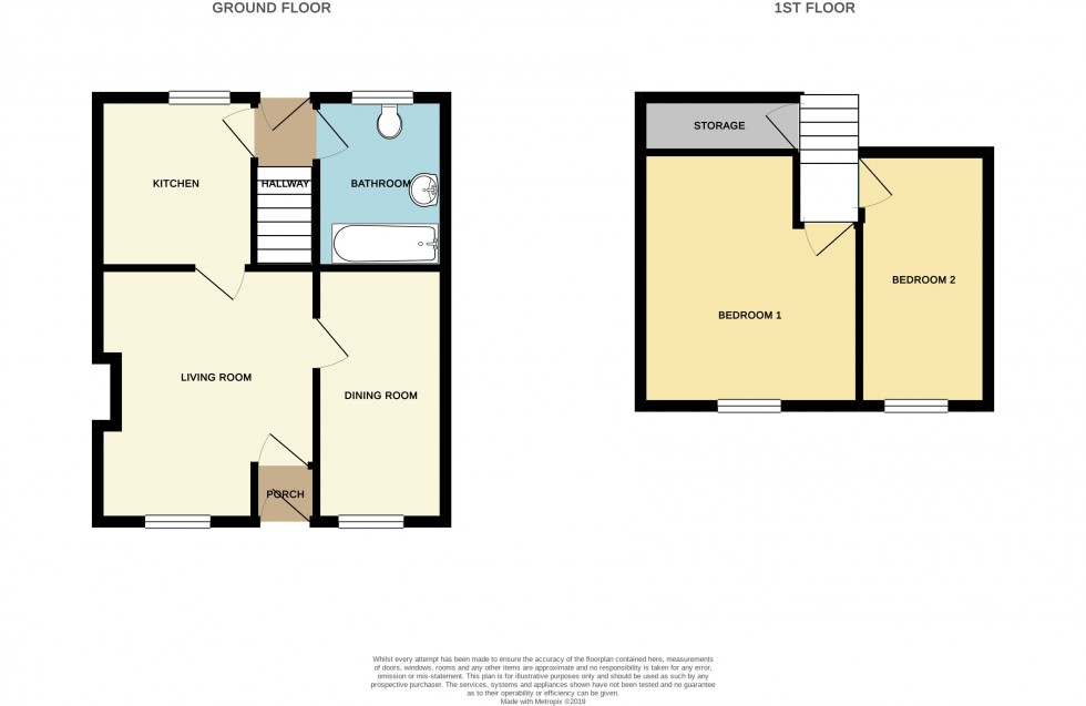 Floorplan for Park Street, Pontypridd