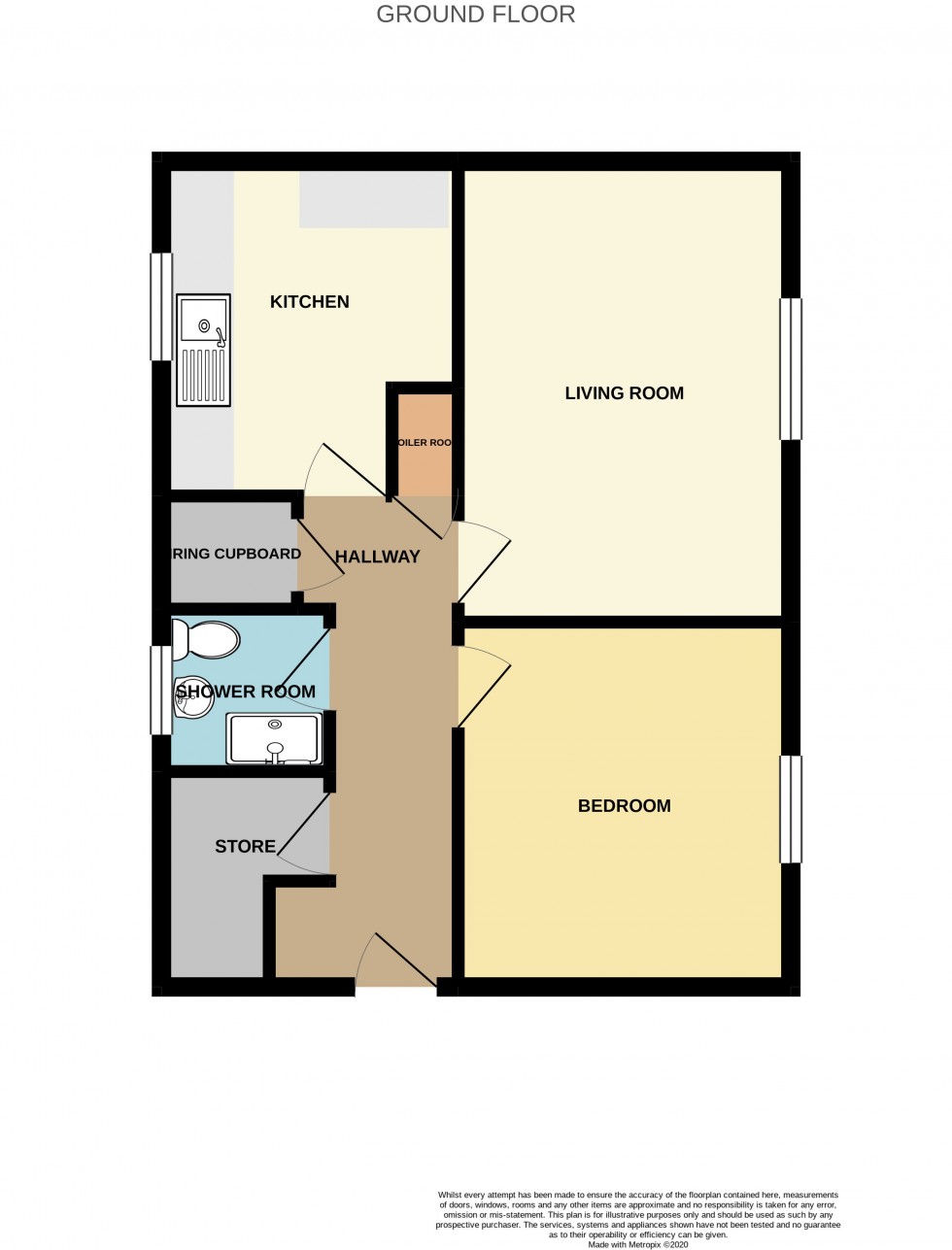 Floorplan for Plym Walk, Bettws, Newport