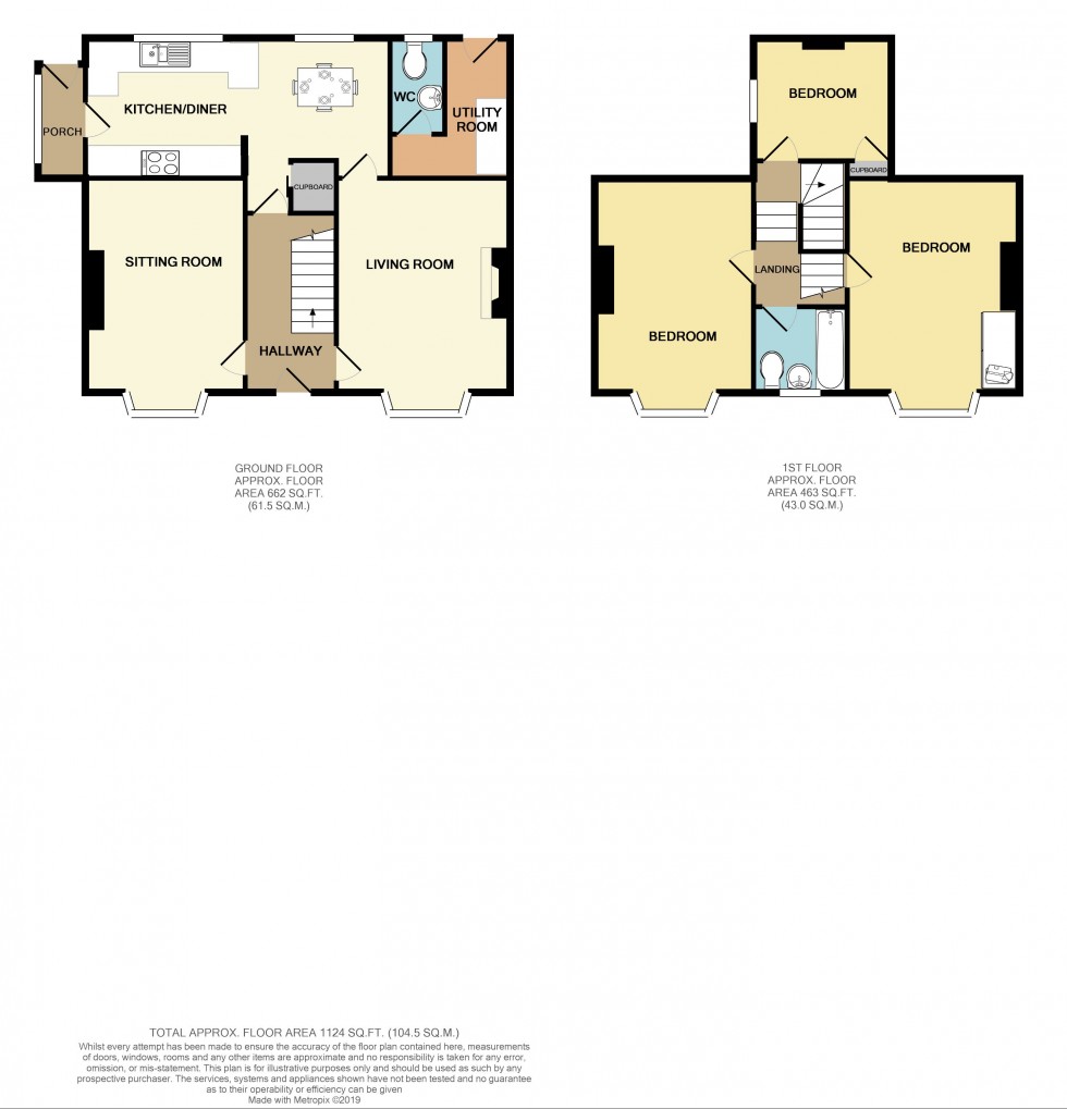 Floorplan for Lowlands Road Cwmbran