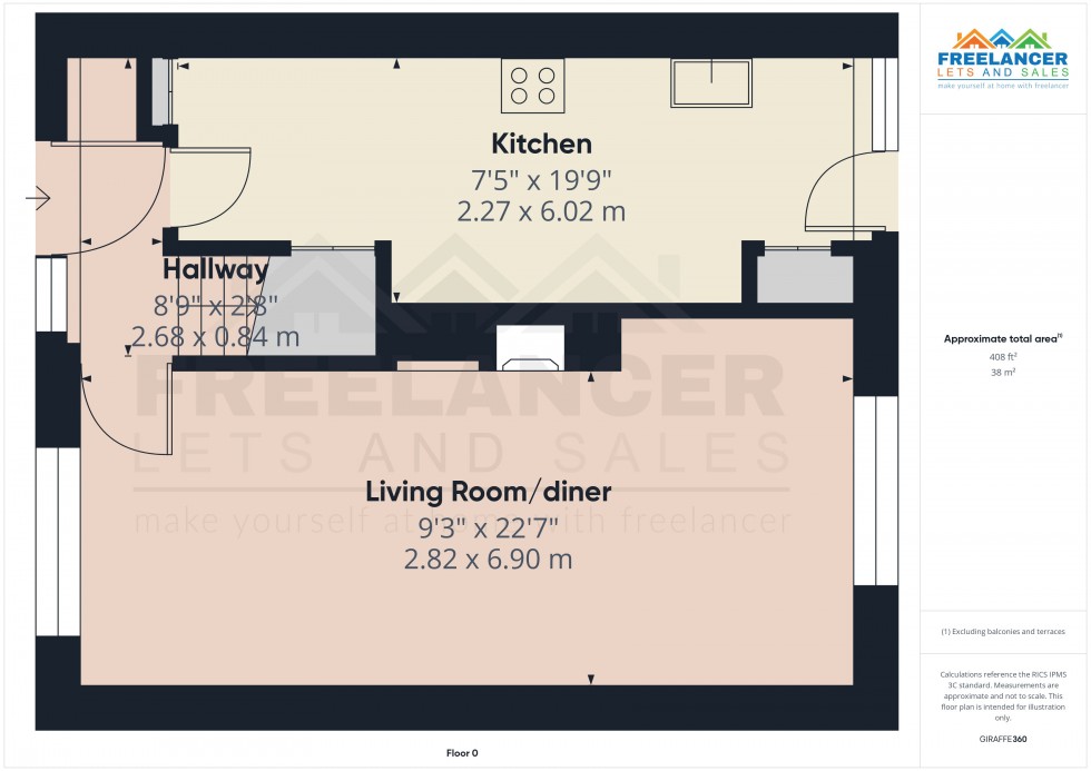 Floorplan for Bettws, Newport