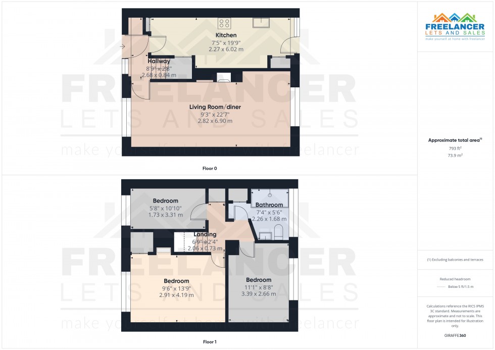 Floorplan for Bettws, Newport