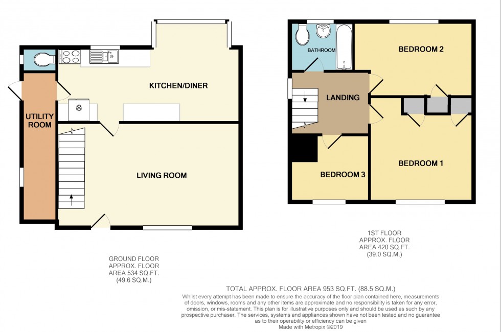 Floorplan for Davy Close, Malpas, Newport