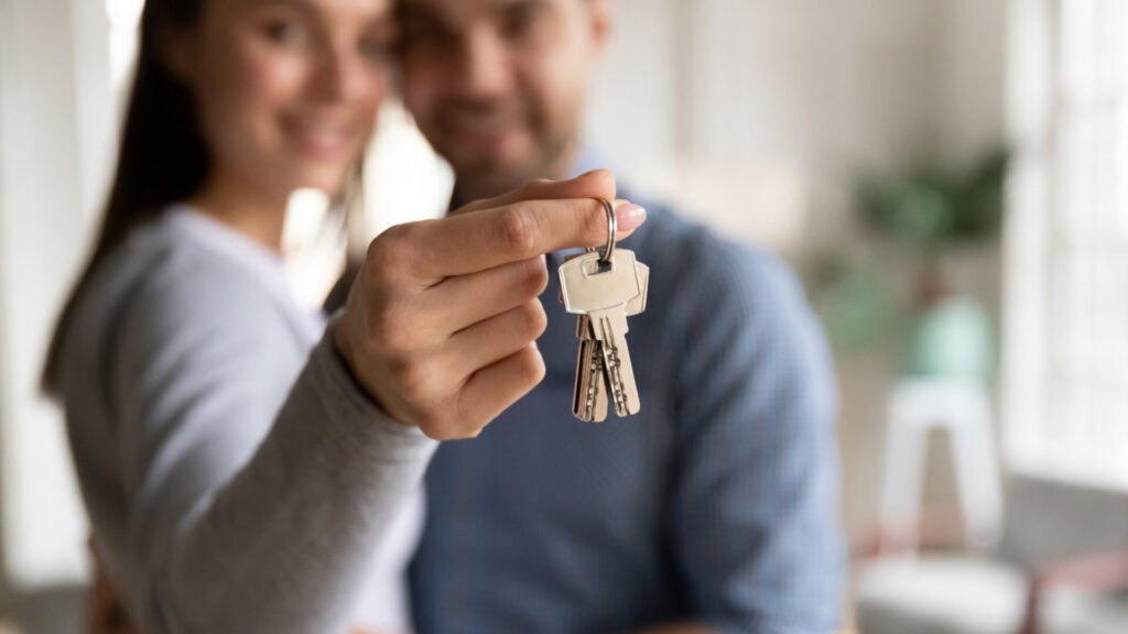 couple holding keys